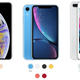 From left to right, the $1,100 iPhone Xs Max, the $750 iPhone XR, and the $700 iPhone 8 Plus